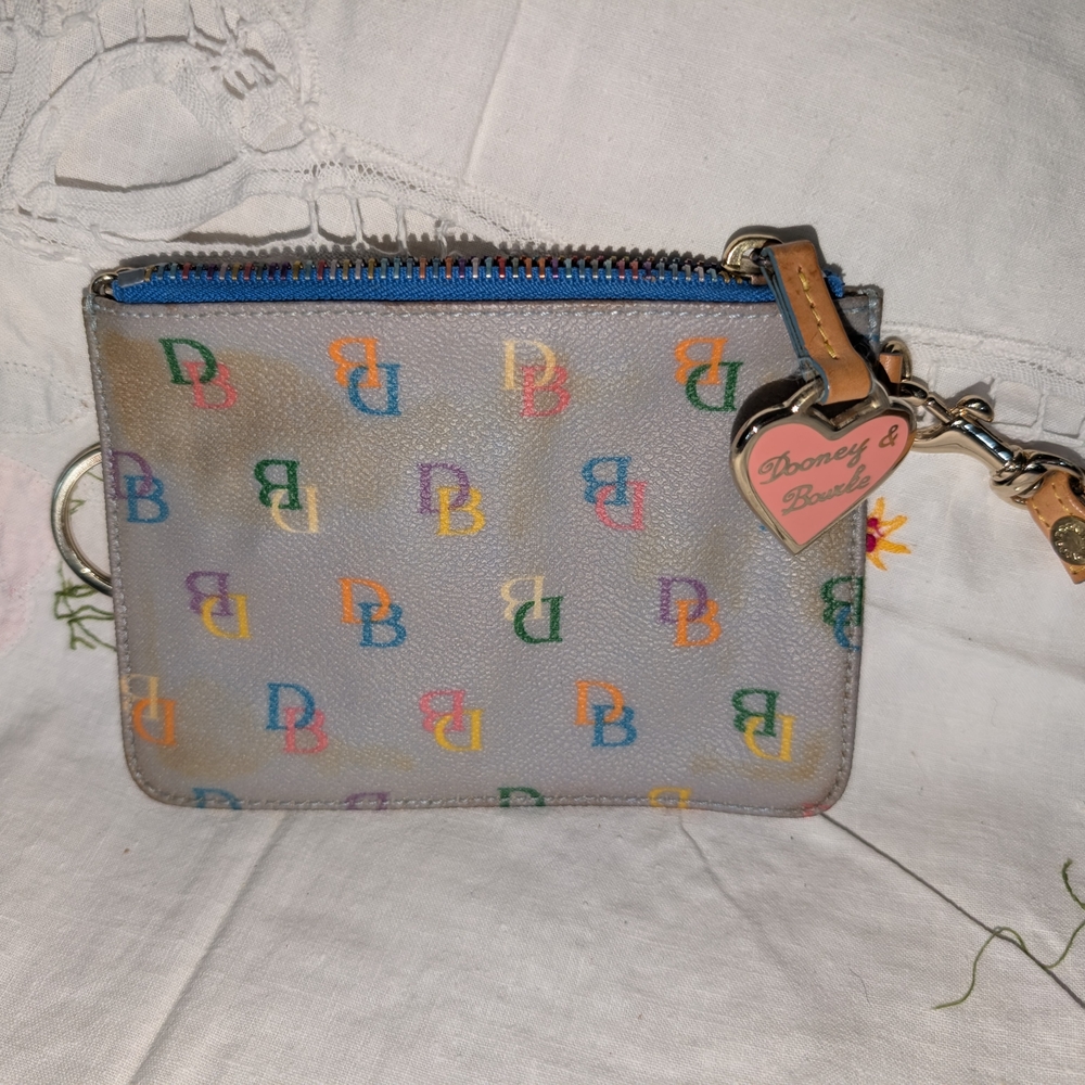 Dooney & Bourke Multicolor Logo Wristlet